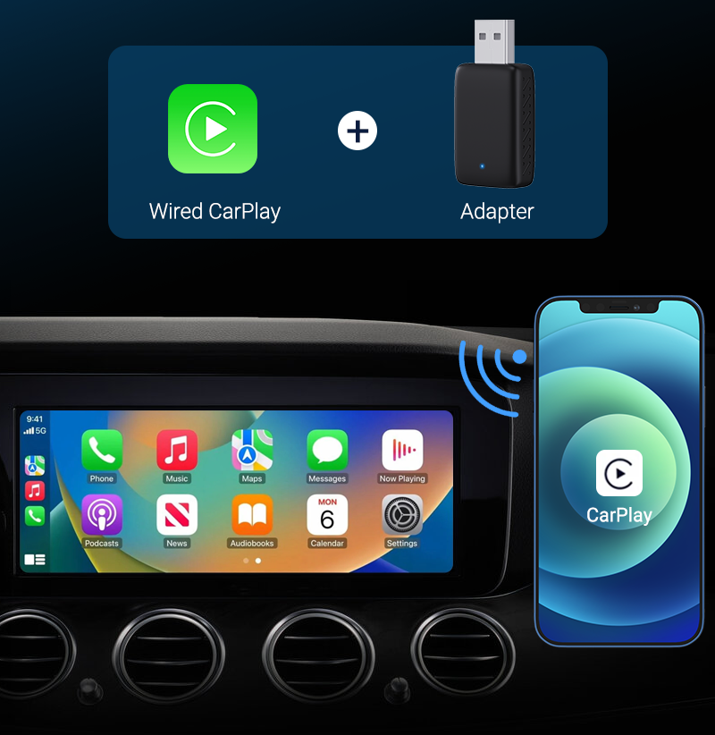 WirePro CarSuper ™ Carplay/Android Wireless Adapter
